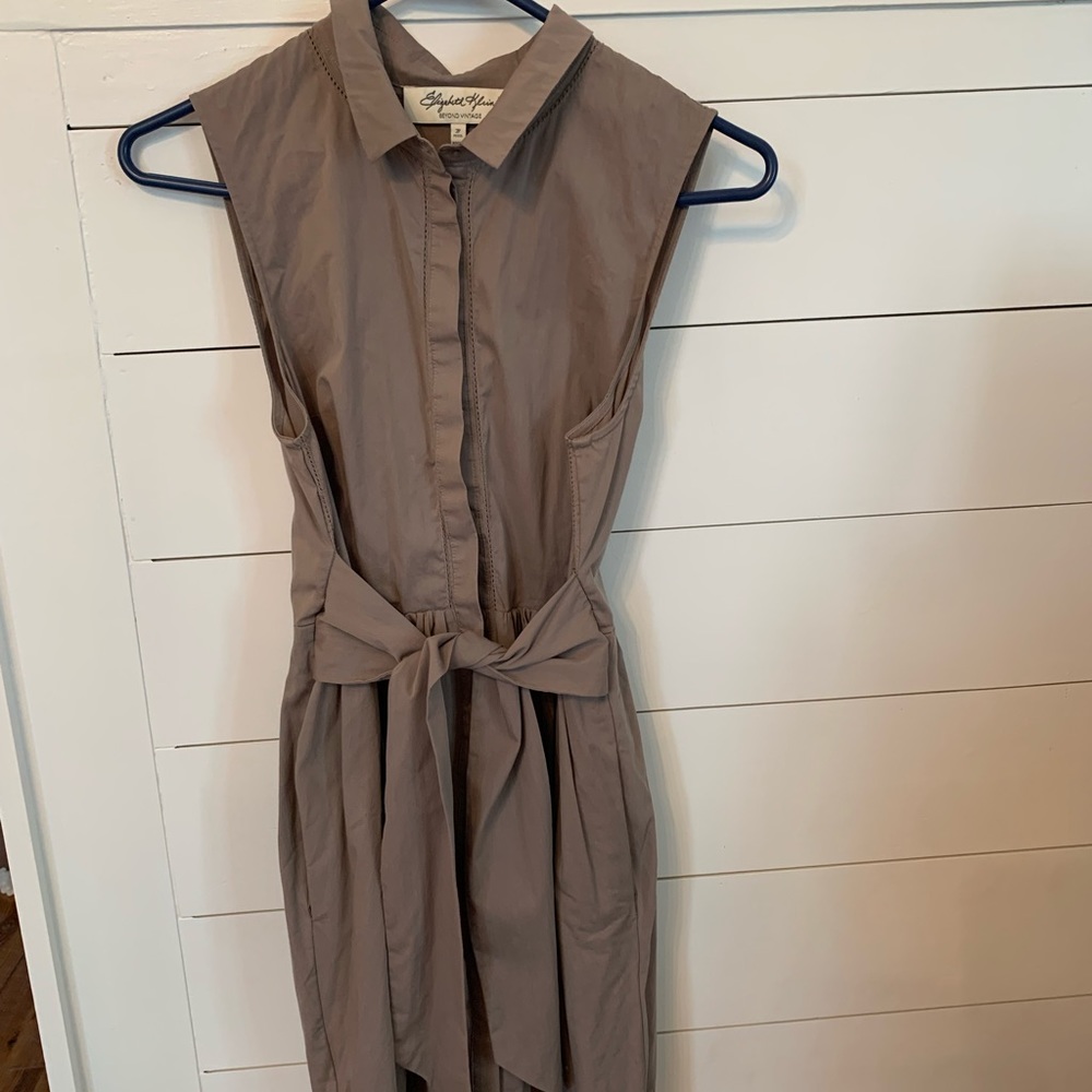 Brown petite women’s dress